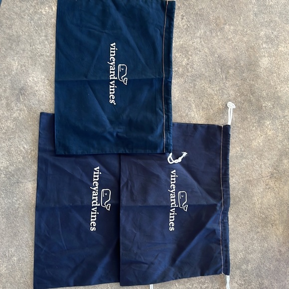 Set of 3 Vineyard Vines Drawstring Gift, Dust, Storage Bags - Picture 4 of 5
